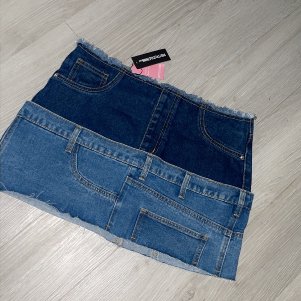 New blue Jean skirt size 8